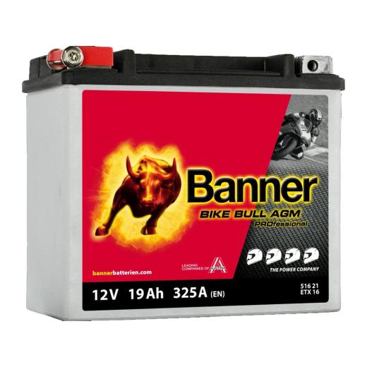 Banner Bike Bull AGM PRO 12V 19Ah / BC_AGM PRO 516 21 - ETX 16