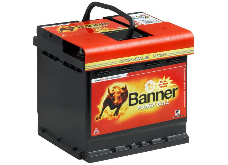 Banner P5003 Power Bull 12V 50Ah 450A Autobatterie, Starterbatterie, Boot, Batterien für